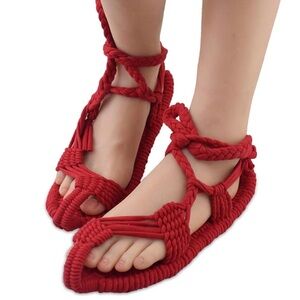 hand woven sandals fashion sandals cotton padded shoes